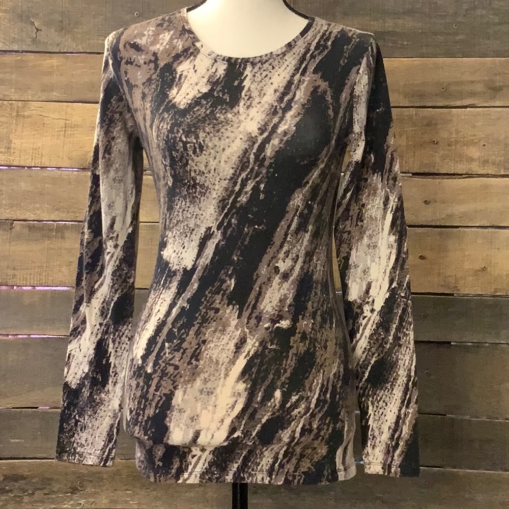 Long Sleeve top / Marble print by Mossimo